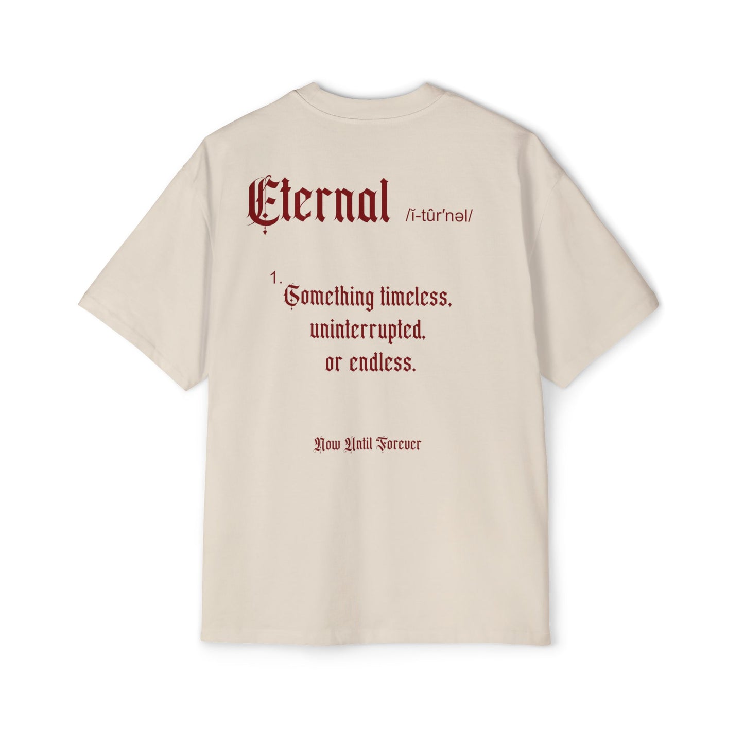 Men's Heavy Oversized Tee - Staple Collection Eternal Definition